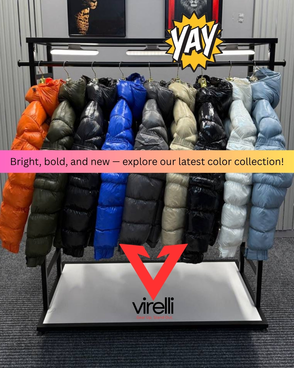 Glossy Puffy Hooded Short Down Jacket