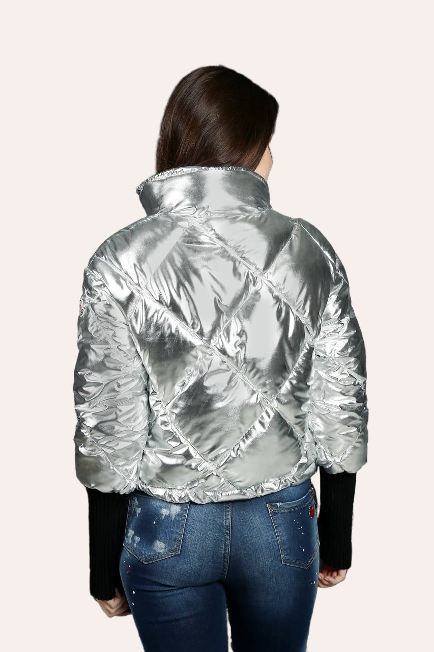 Metallic Puffer Jacket